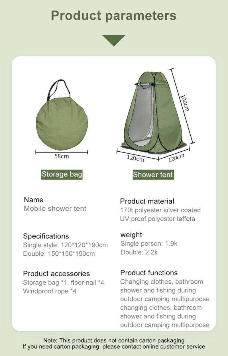 Cheap Goat Tents Outdoor Camping Beach Tent Shower Bath Changing Fitting Room Shower Tent Shelter Automatic Instant Tent Shade Awning Toilet Tent   
